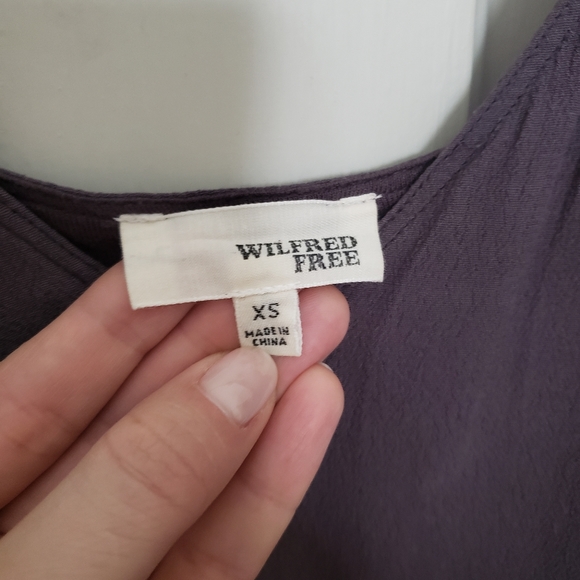 Wilfred Free 'Vivienne' dark grey slip mini dress - Picture 4 of 7